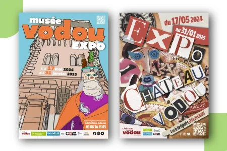Affiches pour l'exposition du musée Vodou